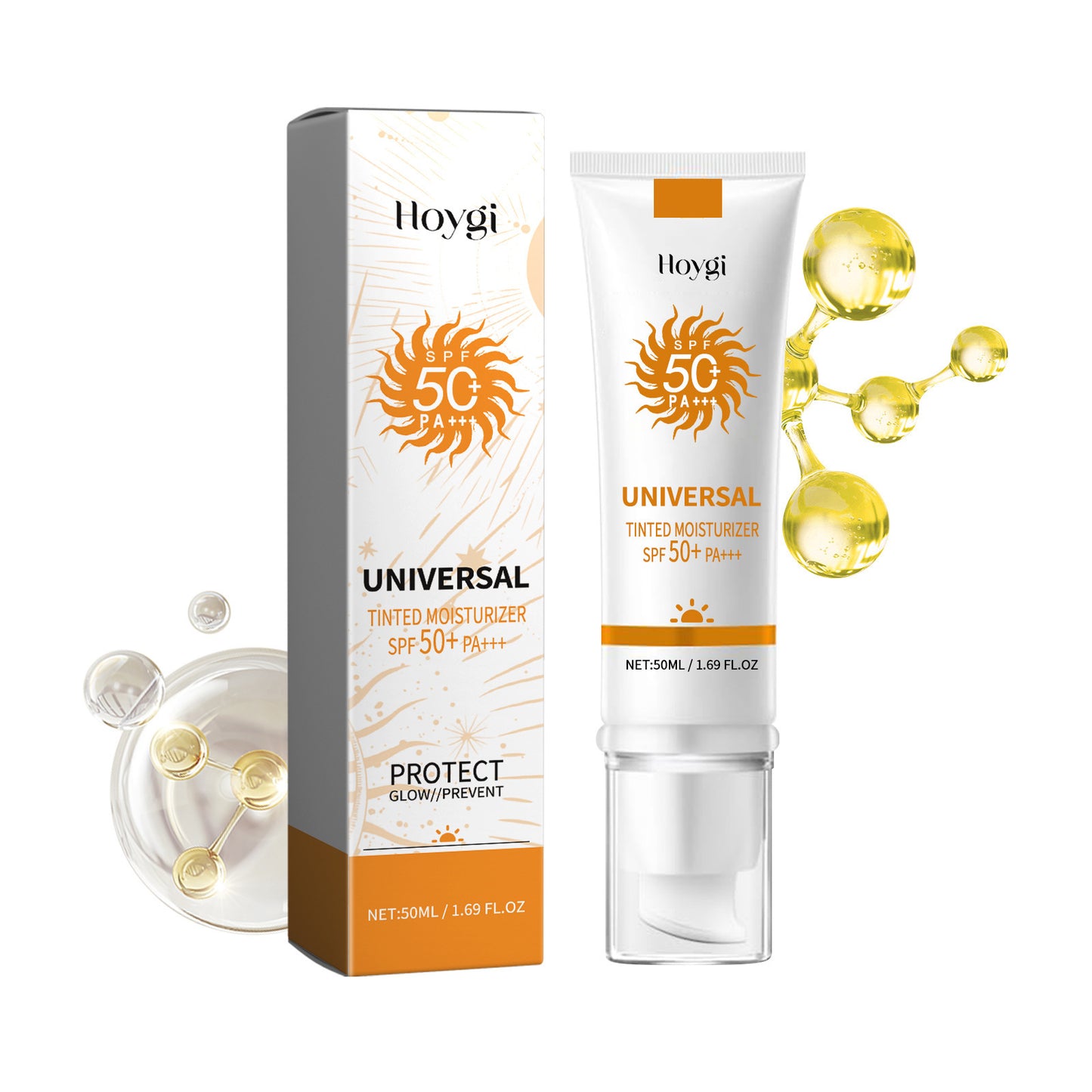 Universal Tinted Face Moisturizer Sunscreen, SPF 50 PA+++, Water Resistant And Non-Greasy