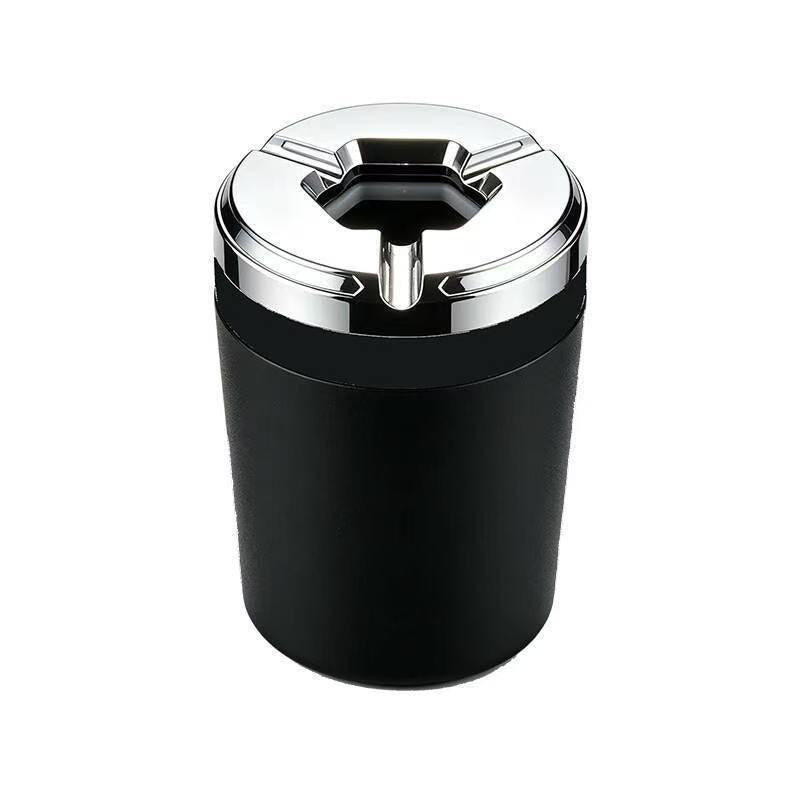 Rotating Car Ashtray With Ceramic Inner Liner, Automotive Ash Holder With Fireproof Core