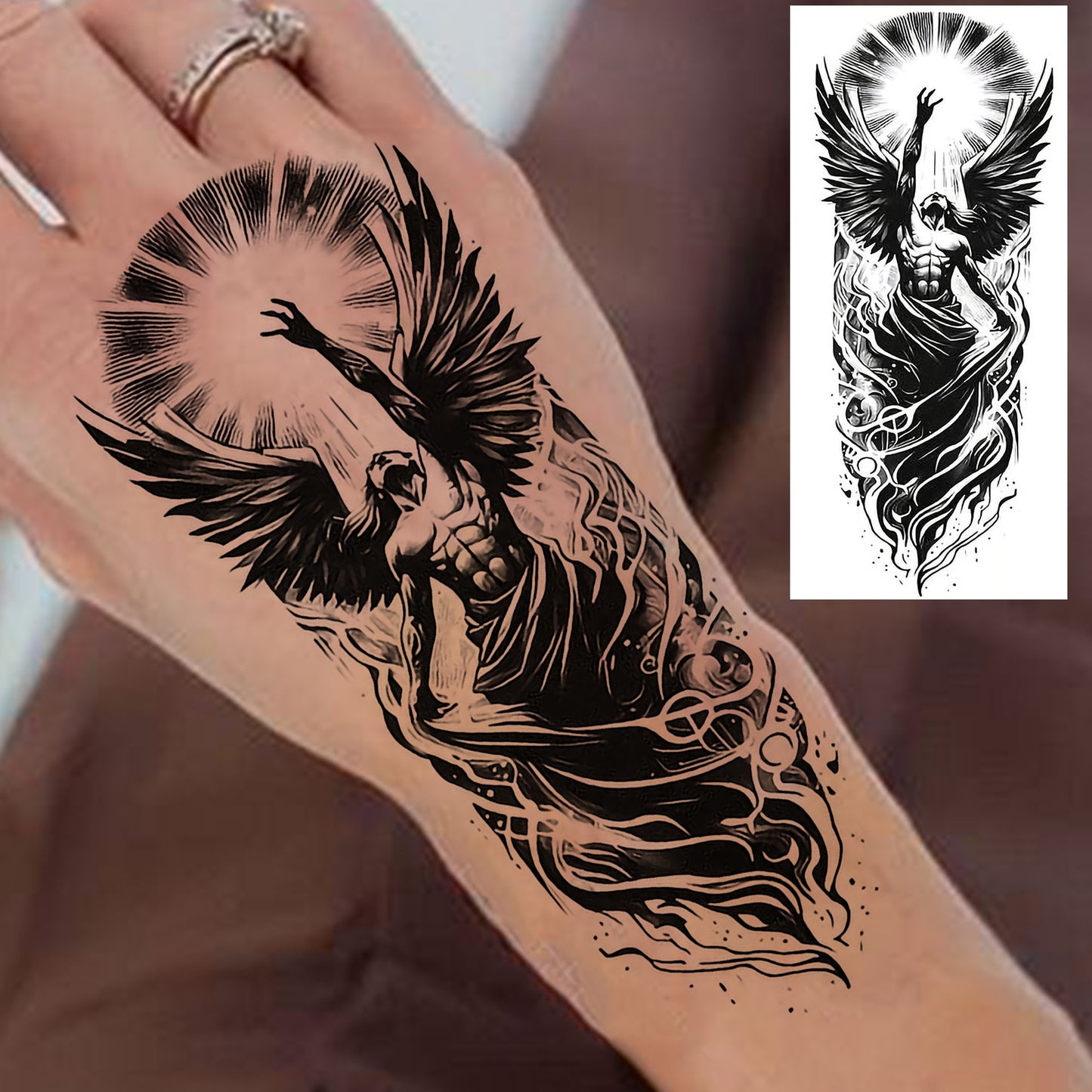10PCS Realistic Religious Temporary Tattoos, Waterproof Realistic
