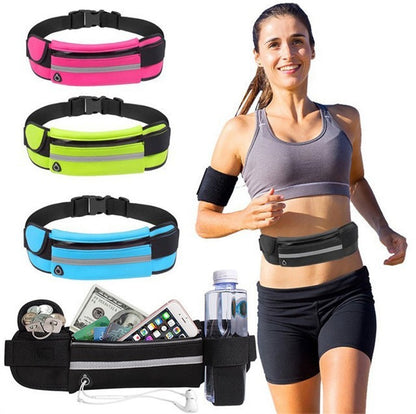 2PCS Women Fanny Pack Running Belt,Belt Bag,Water Resistant Wasit Pack Bag
