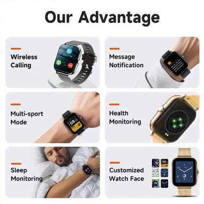 Smart Watch, 1.81" Upgraded Full Touchscreen Smart Watch for Android iPhones