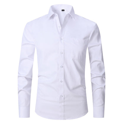 Men's French Cuff Dress Shirt Regular Fit Formal Business