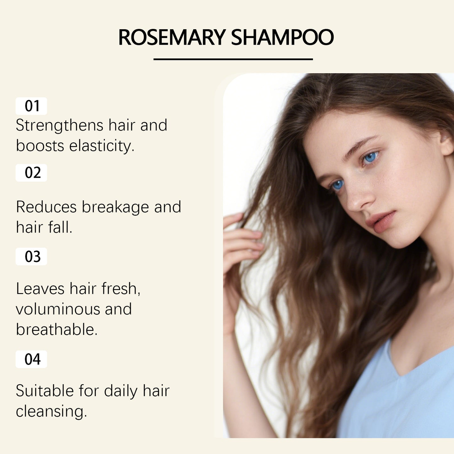 Rosemary Shampoo, Nourishing & Strengthening Formula, Helps Refresh Scalp