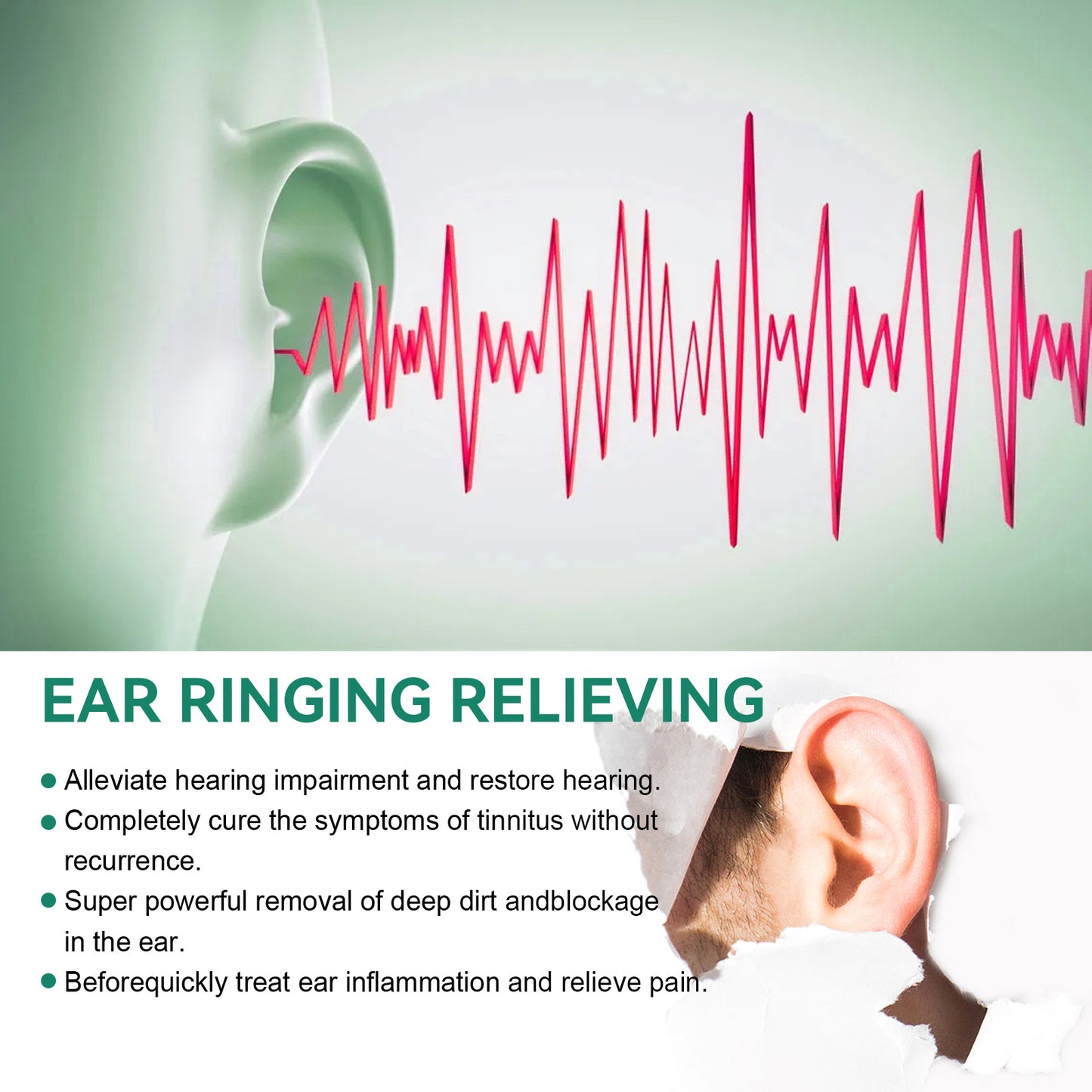 Tinnitus Relief Ear Drops – Earwax Removal & Ear Cleaning Solution, Soothing Ear Care for Ringing Ears