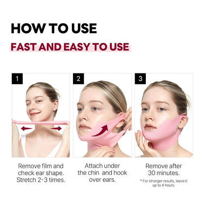 Camellia Deep Collagen Firming Face Mask Gift Set, Collagen Elasticity Mask & V Lifting Care Mask (4+4)