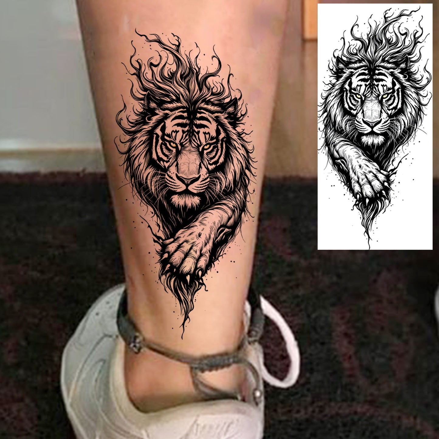 10PCS Realistic Religious Temporary Tattoos, Waterproof Realistic