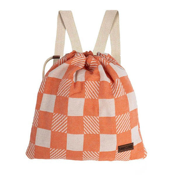 2-in-1 Convertible Towel & Backpack with Inner Zip Pocket & Sand-Repelling Fabric