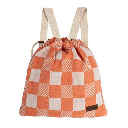 2-in-1 Convertible Towel & Backpack with Inner Zip Pocket & Sand-Repelling Fabric