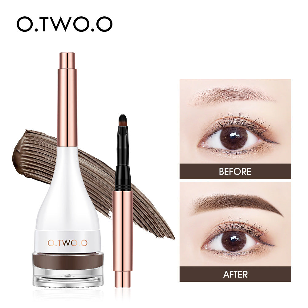2Pcs Natural-finish Brow Mascara—Waterproof, Long-lasting, and Smudge-proof.