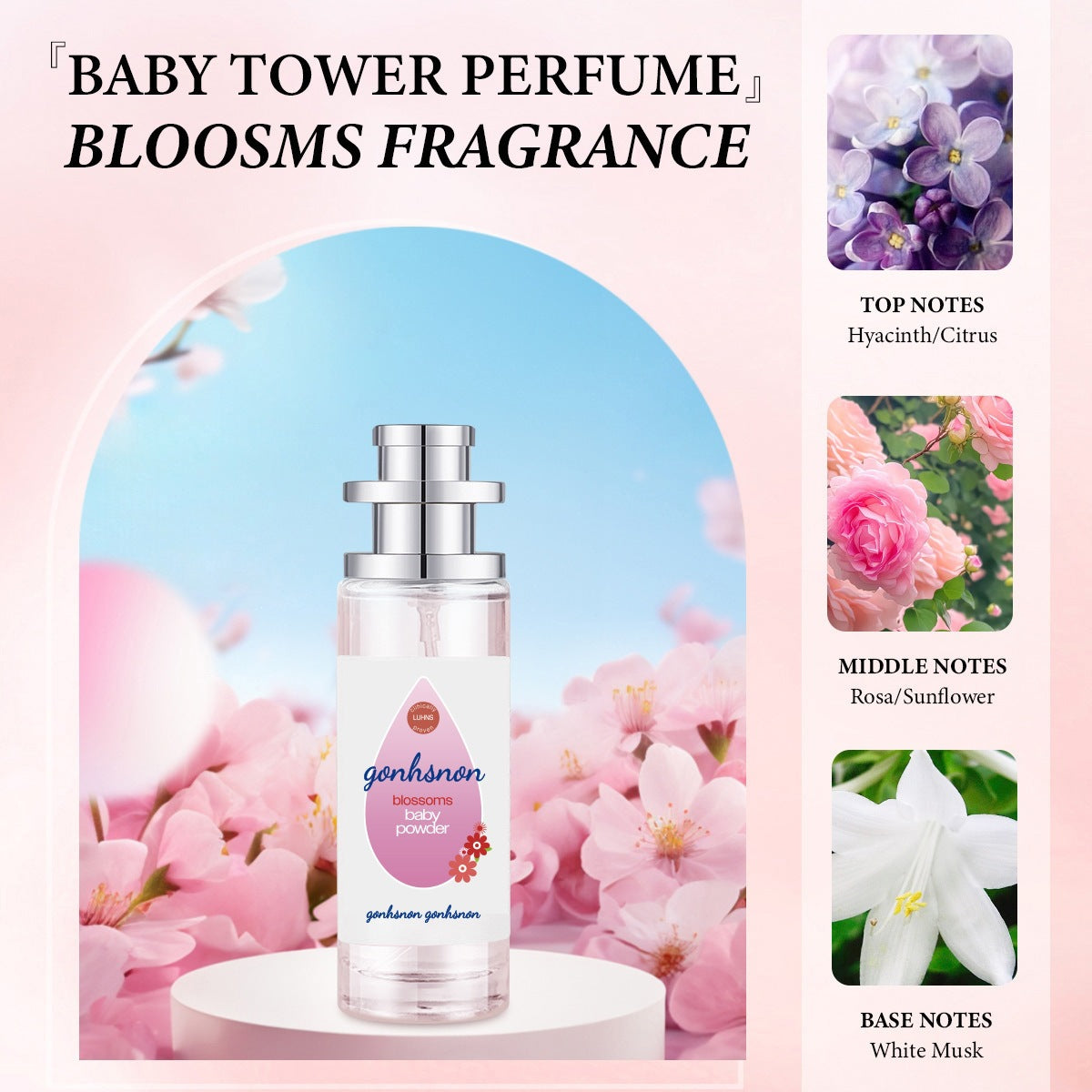 Baby Perfume, Perfumes Powder, Fresh and Light Fragrance