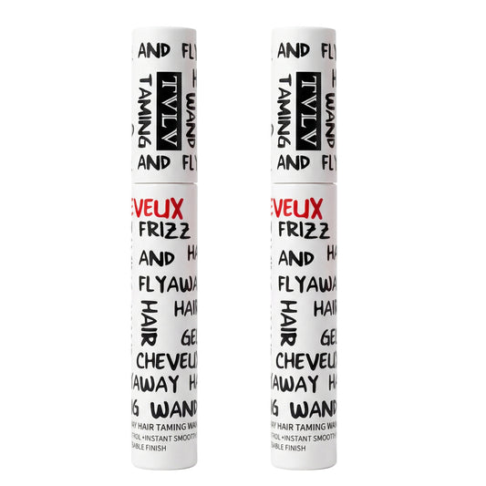 2Pcs Frizz & Flyaway Hair Taming Wand – Lightweight Gel Control Stick for Smooth