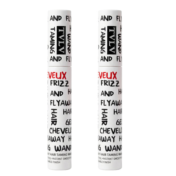 2Pcs Frizz & Flyaway Hair Taming Wand – Lightweight Gel Control Stick for Smooth