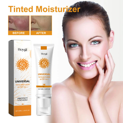 Universal Tinted Face Moisturizer Sunscreen, SPF 50 PA+++, Water Resistant And Non-Greasy