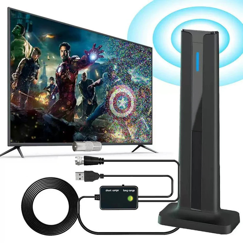 Digital TV Antenna for Smart TV Indoor with 360° Long Range Reception