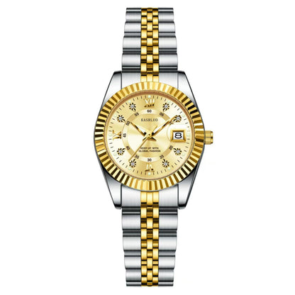 Luxury Watch for Woman Luminous Waterproof Date Stainless Steel Diamond Ladies Watch