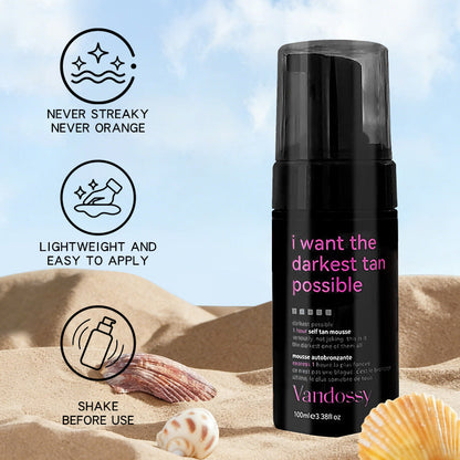 Ultra Dark Self Tanner Mousse | I Want The Darkest Tan Possible