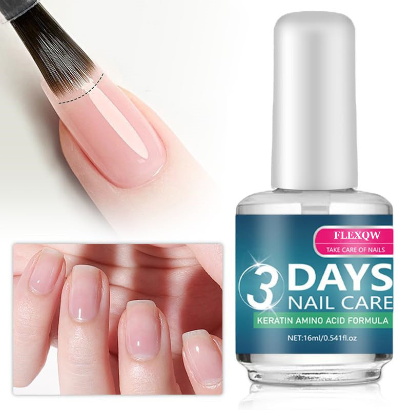 3 Days Nail Care Polish, Keratin Amino Acid Nail Oil, Moisturizing Clear Nail Care Gloss