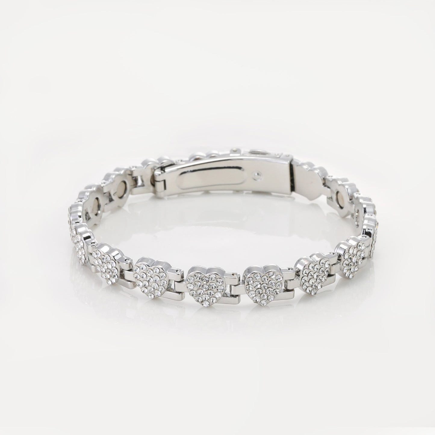 Ultra Strength Magnetic Bracelet with 3800 Gauss Neodymium Magnets & Dazzling Cubic Zirconia