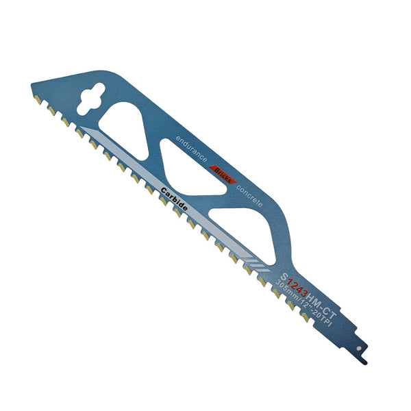 12-Inch Titanium Carbide Reciprocating Saw Blade, Universal Demolition Masonry Blade for Cement Composite Panels Bricks