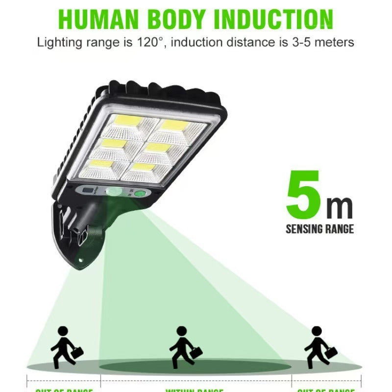 Solar Lights Outdoor, Outdoor Sensor Street Light Garden Corridor Smart Lighting