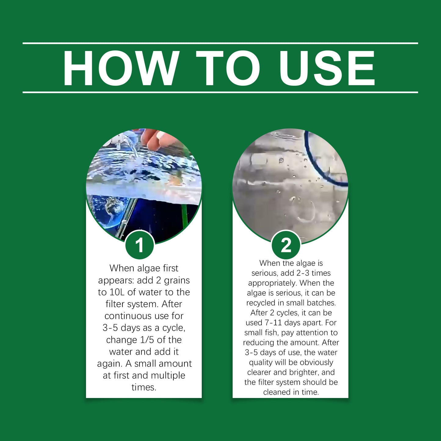 2 Bottles Powerful Aquarium Water Purification Tablet,Water Purification Tablets for Fish Tank