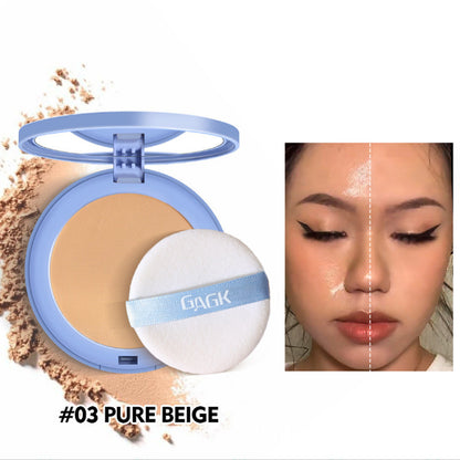 Professional Face Setting Pressed Powder, Oil Control, Waterproof, Matte Finish, Natural Look