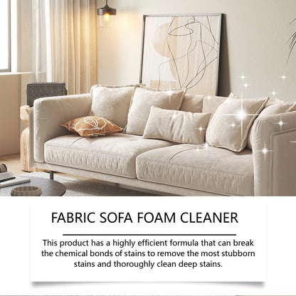 Fabric Sofa Foam Cleaner, Multi-Purpose Stain & Odor Remover for Upholstery, Curtains & Mattresses
