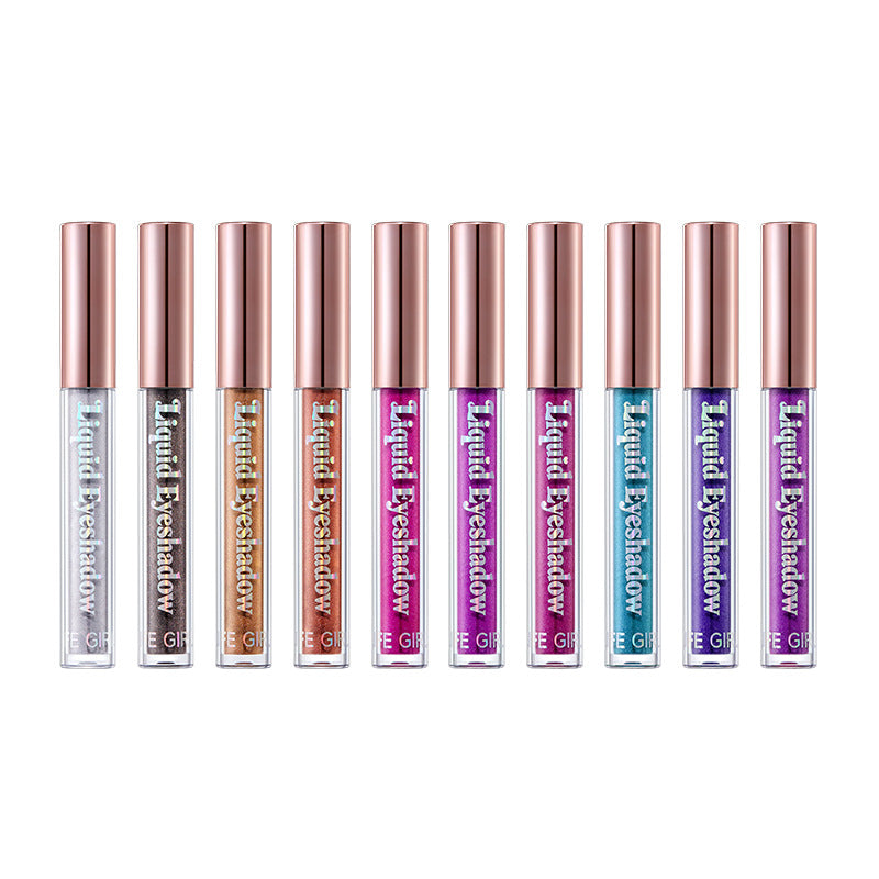 10 PCS Liquid Glitter Eyeshadow Set, Multichrome Glitter Shimmer Eye Looks