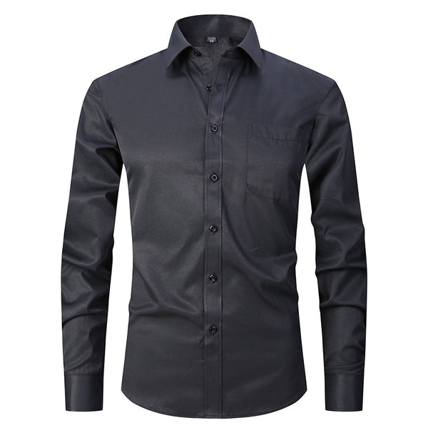 Men's French Cuff Dress Shirt Regular Fit Formal Business