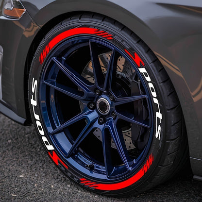 4Pcs Car Decal Stickers,Wheel Rim Stickers,Sport Emblem Sticker for All Vehicles
