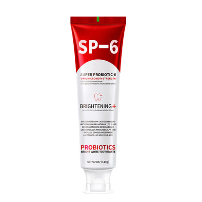 2Pcs SP-6 Probiotic Whitening Toothpaste with 6 Probiotics for Teeth Whitening/Brightening, Enamel-Safe