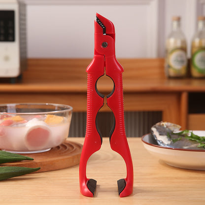 3-in-1 Hot Plate Gripper, Multi-Angle Anti-Scald Bowl Holder Clip & Hot Plate Grabber Tool