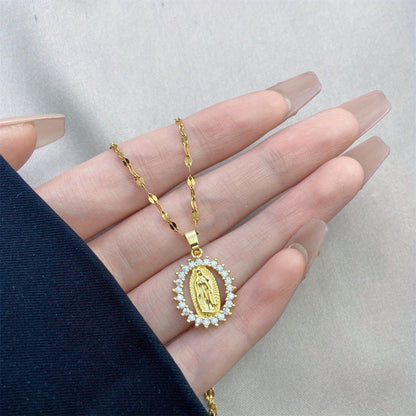 Virgen de Guadalupe Necklace for Women – Virgin Mary Necklace