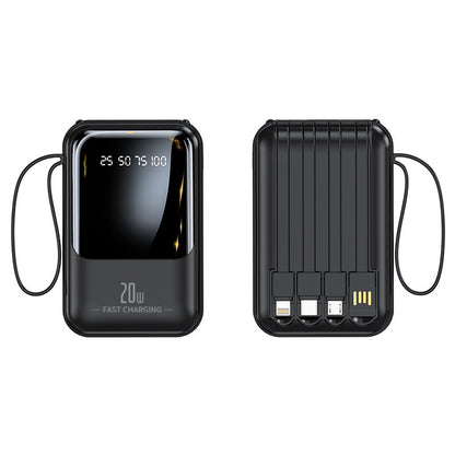 20000mAh 20W Fast Charging Portable Power Bank for Apple and Android Devices with Smart Digital Display