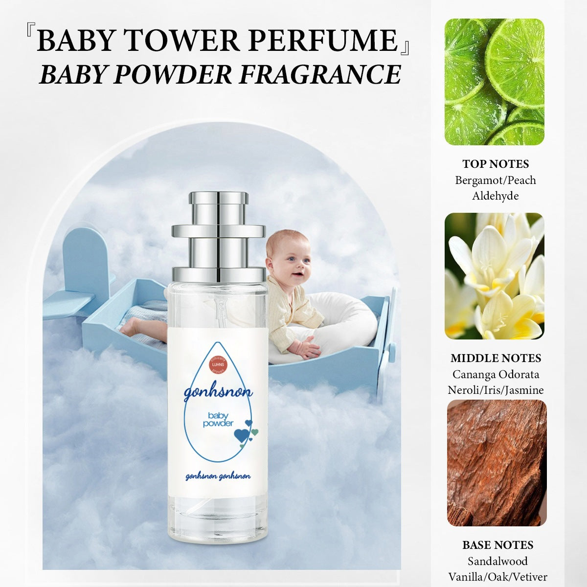 Baby Perfume, Perfumes Powder, Fresh and Light Fragrance