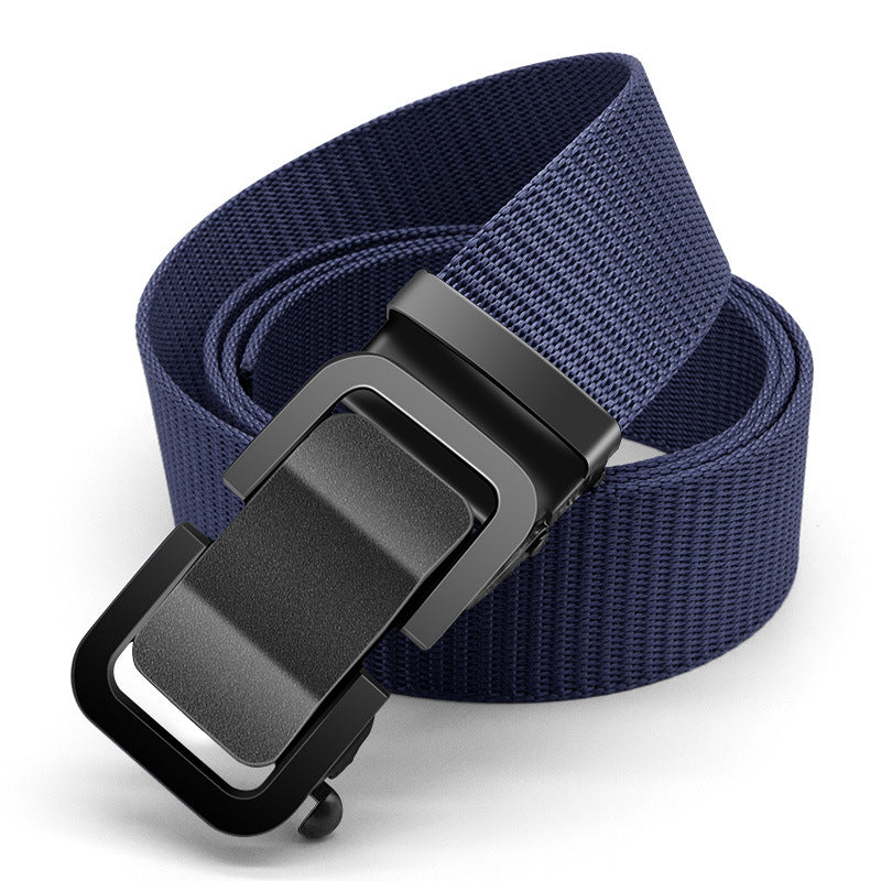 Men's Tactical Nylon Belt – Metal Buckle Ratchet Design