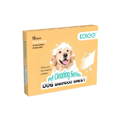 Activated Rinse-Off Dog Shampoo Sheets-Lick-Safe, Tear-Free, Travel-Friendly