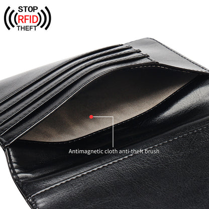 RFID Blocking Passport Holder for Women Men with 3D Metal Badge