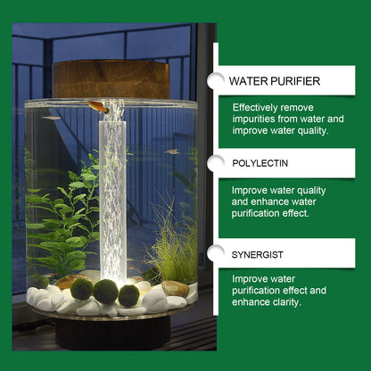 2 Bottles Powerful Aquarium Water Purification Tablet,Water Purification Tablets for Fish Tank