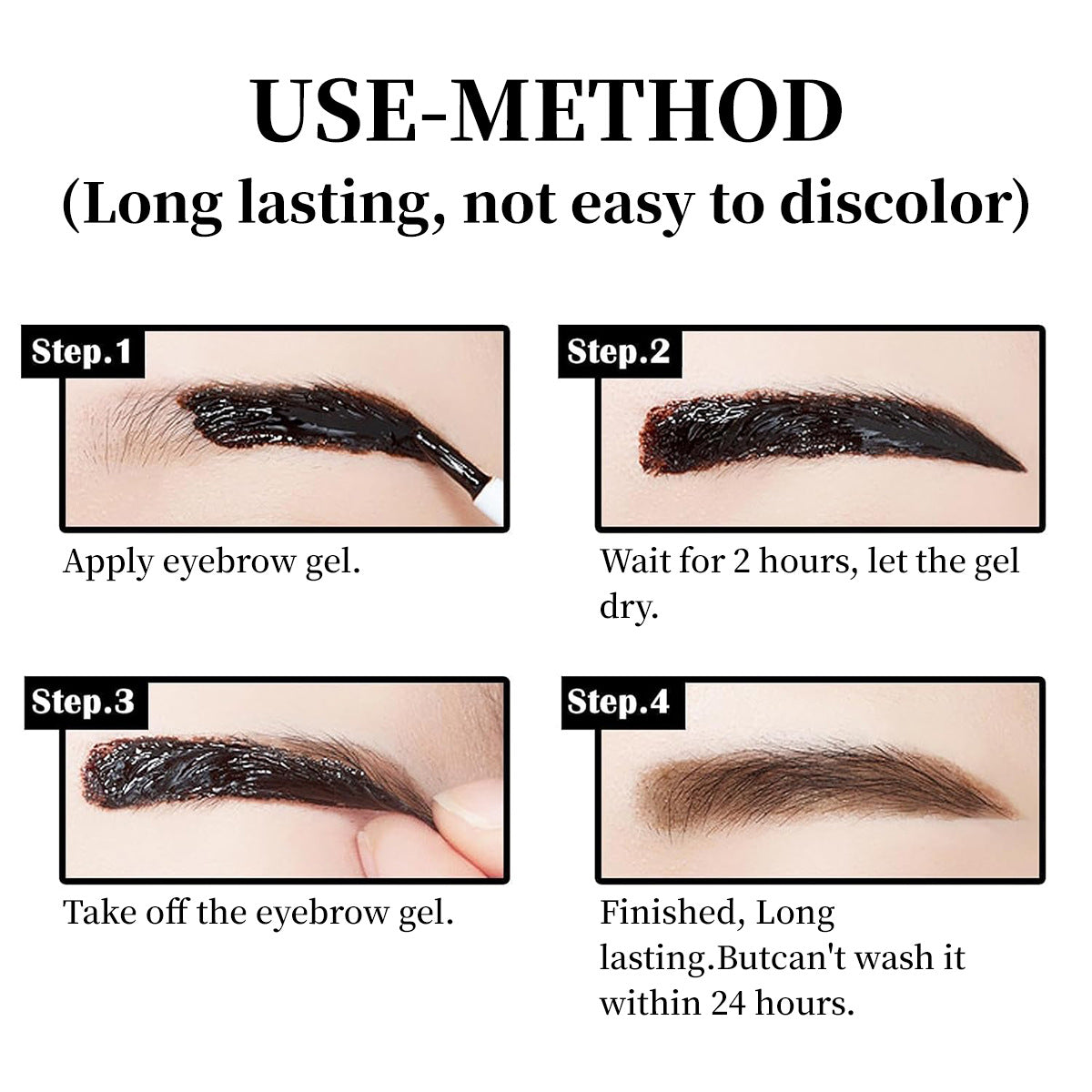 Eyebrow Color Kit, Long Last Effect Up to 4 Weeks
