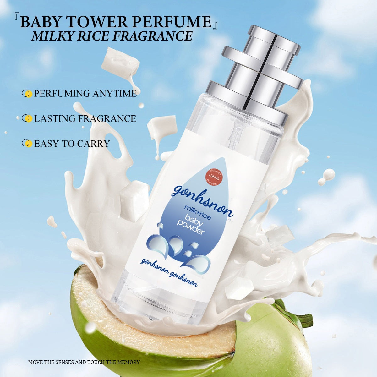 Baby Perfume, Perfumes Powder, Fresh and Light Fragrance