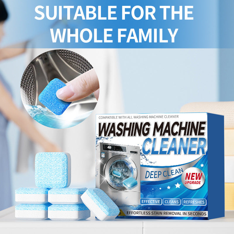 12Pcs Washing Machine Cleaner Tablets - Deep Cleans & Descaler