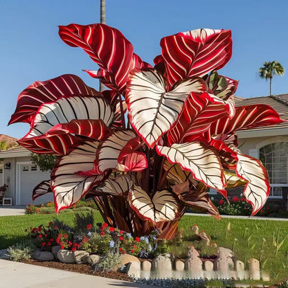 500 Mixed-Color Caladium Seeds — Beautiful Foliage Plants for the Garden