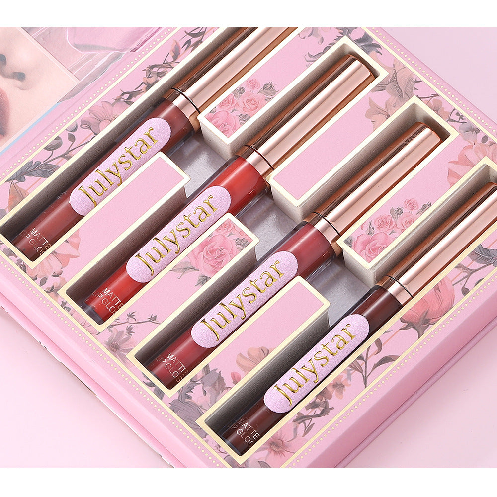 4-In-1 Pink Flip Makeup Book, Portable All-In-One Palette For Basic Eyeshadow, Blush, Lip Gloss & Bronzer