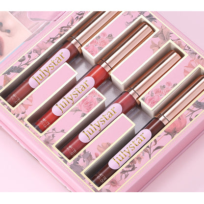 4-In-1 Pink Flip Makeup Book, Portable All-In-One Palette For Basic Eyeshadow, Blush, Lip Gloss & Bronzer