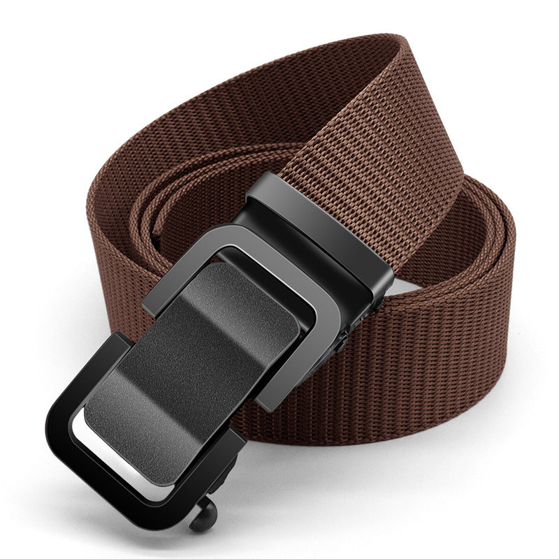 Men's Tactical Nylon Belt – Metal Buckle Ratchet Design