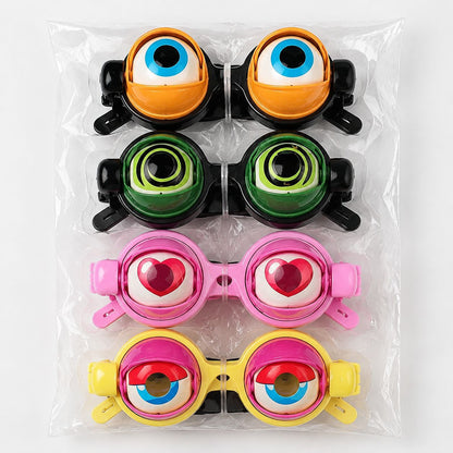 Kinetic Crazy Eyes Glasses, Novelty Eyewear for Costume Party Decoration