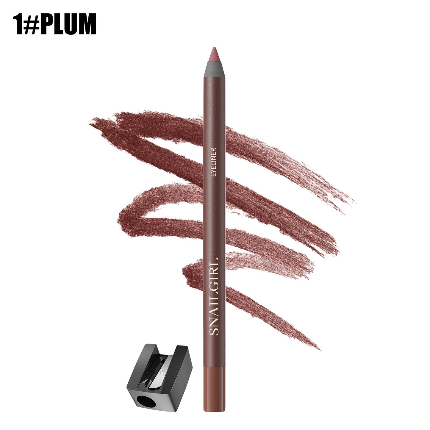 Waterproof Eyeliner Pencil,Smudge-proof Long Lasting Plum Eye Liner