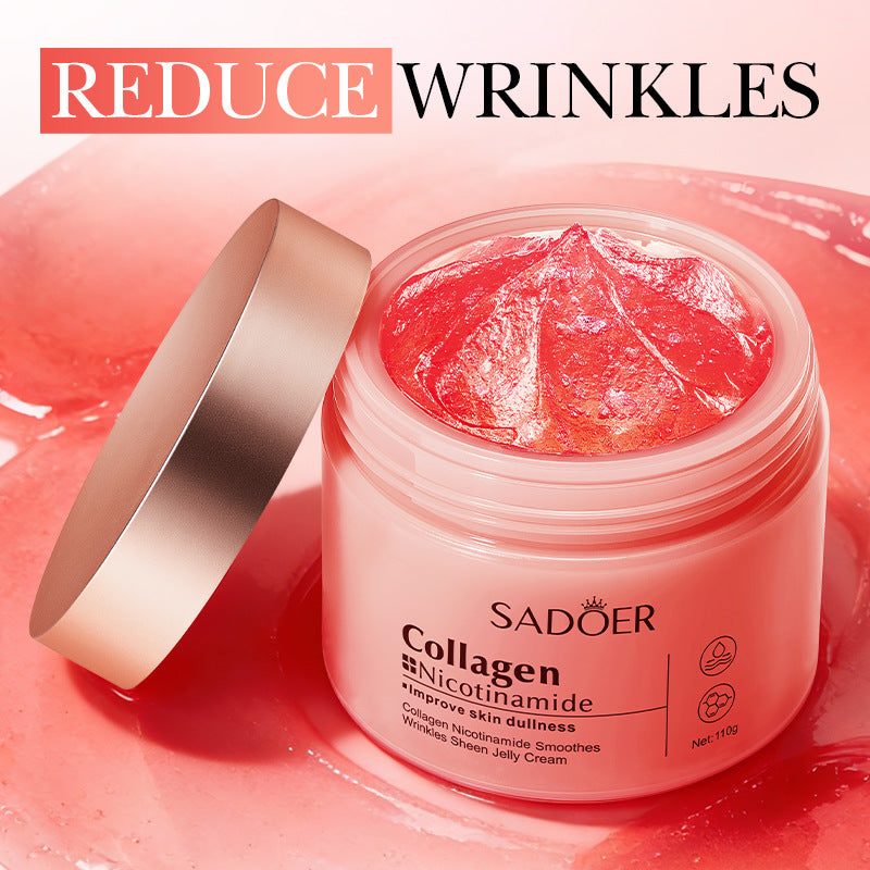 Collagen Jelly Cream,Freeze-Dried Hydrolyzed Collagen & Niacinamide Moisturizer