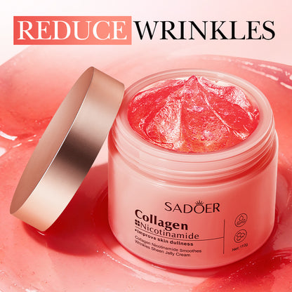 Collagen Jelly Cream,Freeze-Dried Hydrolyzed Collagen & Niacinamide Moisturizer
